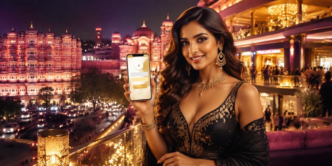 Mobile payment transaction in Jaipur casino style setting