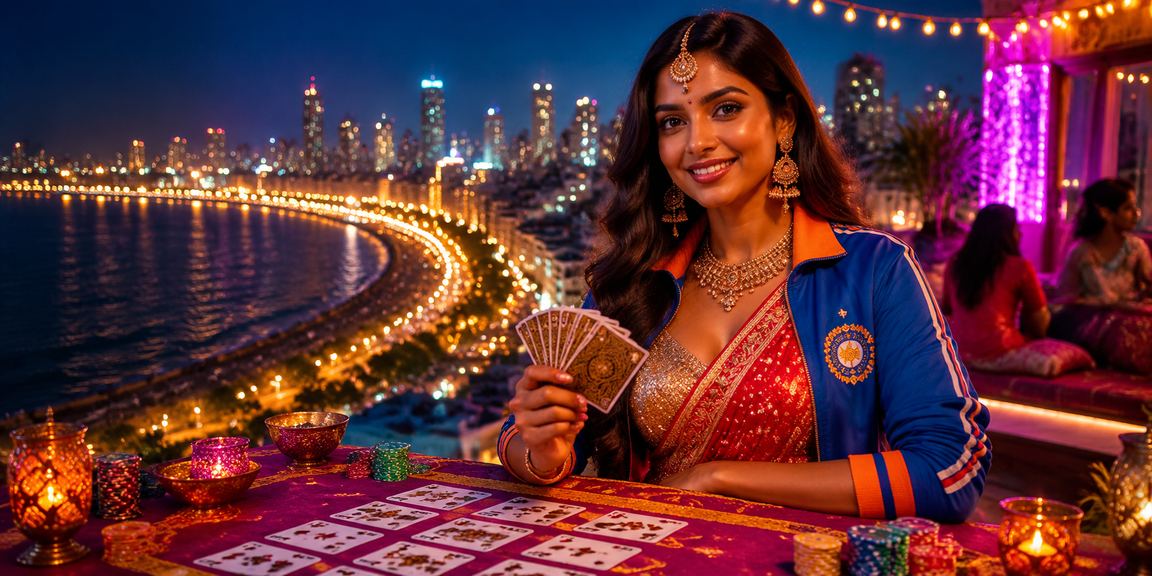 Mumbai Marine Drive at night with vibrant city lights